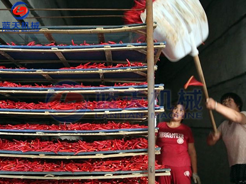 陜西辣椒烘干機用戶現(xiàn)場